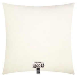 Zoeppritz 702291-010-50x50 Soft Fleece Cushion Cover with Distinctive Cashmere Handfeel, Colour: 010 Off-White, Easy Care, Suitable for Allergy Sufferers, Dimensions: 50 x 50 cm