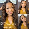 ALHER Highlight Ombre Water Wave 2x6 HD Lace Closure Only,