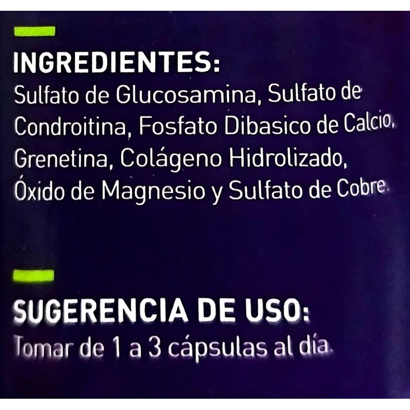 Capsulas De Colageno Hidrolizado Glucosamina Calcio 90cap