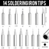 14-Piece Soldering Tips Set, 900M-T Soldering Iron Tips, Lead-Free Soldering