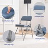 KAIHAOWIN Folding Chairs Ultra Thick Padded Foldable Chair Indoor Comfortable