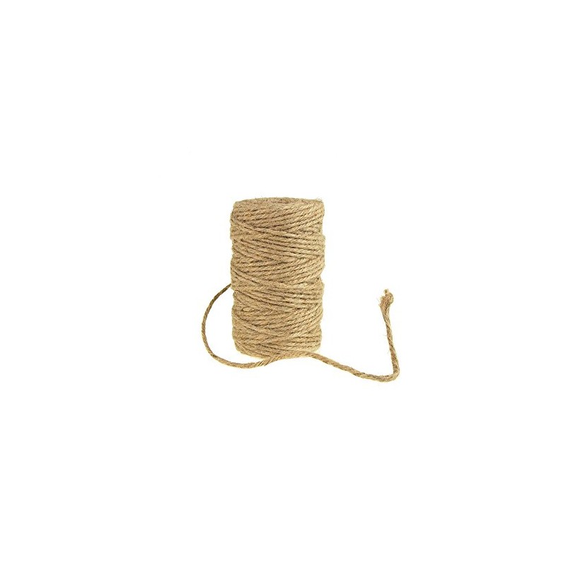 Homeford Burlap Jute Twine Cord Rope, 4mm, 60 Yards, Natural