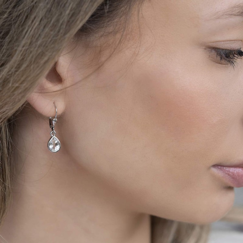 MATERIA by Matthias Wagner SO-448 Gemstone Drop Earrings 925 Silver,