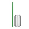 Paper Wrapped Plastic Drinking Straws (10" x 0.28") (250, Green)
