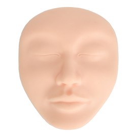 5D Makeup Practice Mannequin Solid Silicone Elastic Soft Microblading Supplies Face Eyes Makeup Mannequin Pink