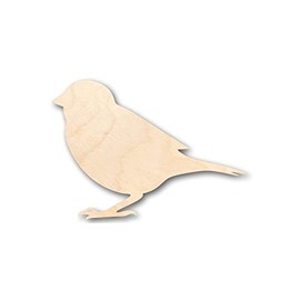 Unfinished Wood Sparrow Shape Animal Bird Wildlife Craft up to 46" DIY 4" / 1/4"