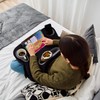 TabCouchCaddy Lap Desk Pillow - Cushioned Lap Pillow for Reading,