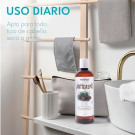 NATSHOP  Shampoo Anticaspa Natural de Flor de Campo 500ml  Controla la Caspa y Regula el Exceso de Grasa - Cuidado del Cabello Natural  Skin Care...  