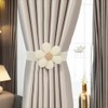 Curtain Tie Backs, 4PCS Flower Tie Backs for Curtains, Creative