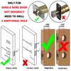 Elemake Left Handed Keyless Door Lock, Mechanical Keypad Door Lock