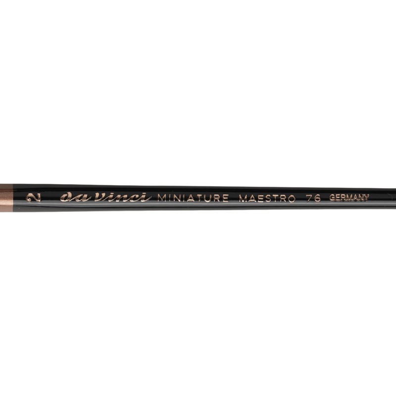 da Vinci, MINIATURE MAESTRO Short Handle, Detail Brush, Kolinsky Red