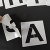 62 Pcs Numbers and Letters Stencils, Reusable Letters Numbers Template