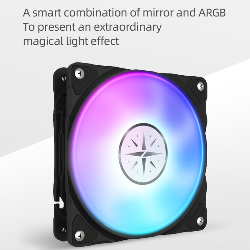 ZEAGINAL 120mm ARGB Case Fan Cooling PC Fans with Hydraulic