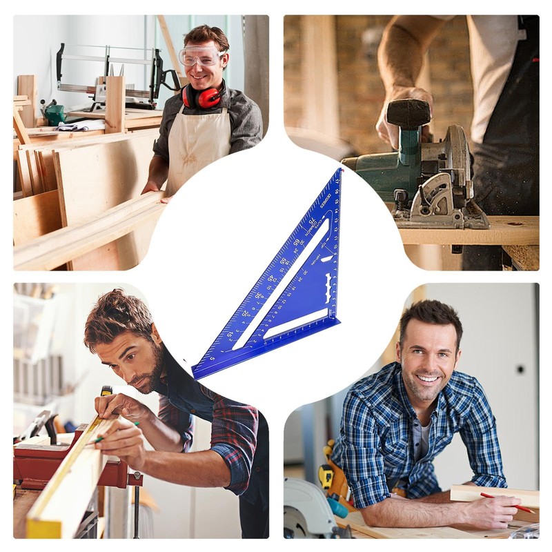 Drafting Triangle - Metric Scale Ruler - Aluminum Alloy Measuring