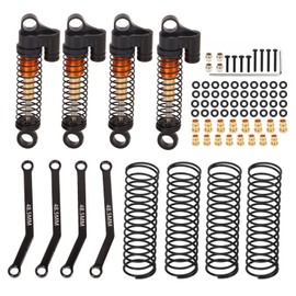 1/24 Tie Rod Kit Aluminium Alloy Steel High Accuracy Light Weight 1/18 Tie Rod Set for FMS FCX24 Black