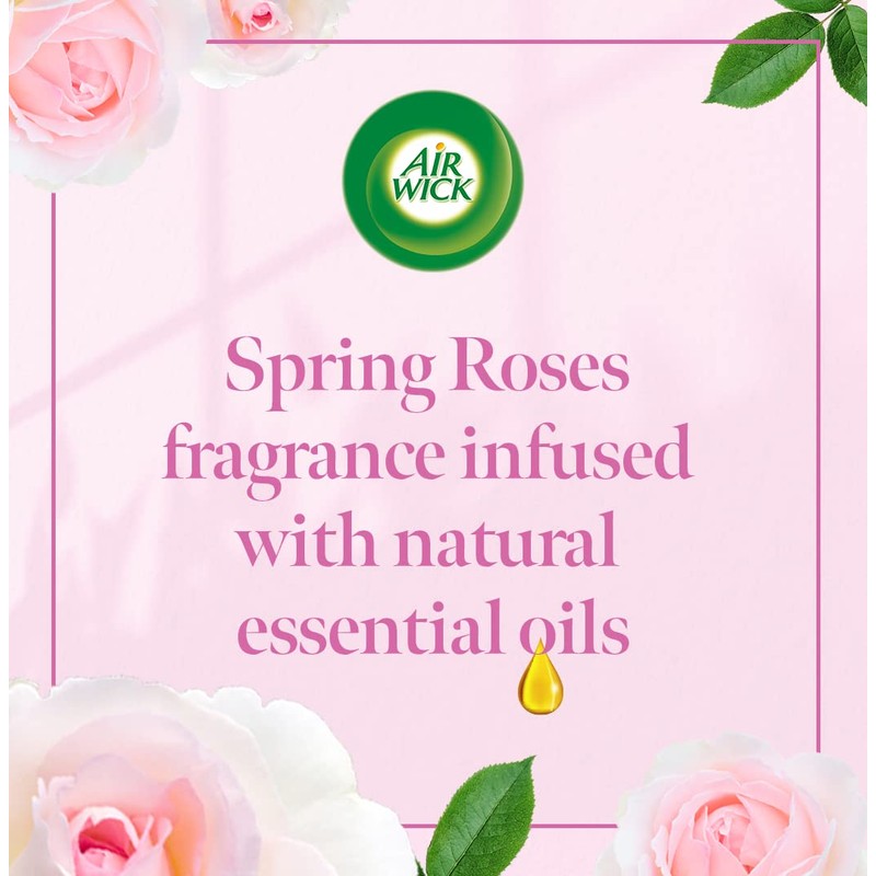 Air Wick |Spring Roses |Plug in Air Freshener Refill |19ml|