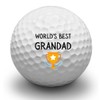 Second Ave Pack of 3 Golf Balls World's Best Grandad