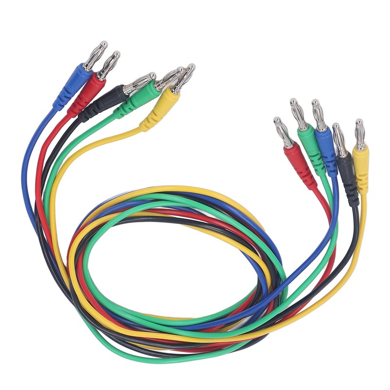 Magnetic Test Leads Kit Soft Flexible 5 Colour 4mm Banana