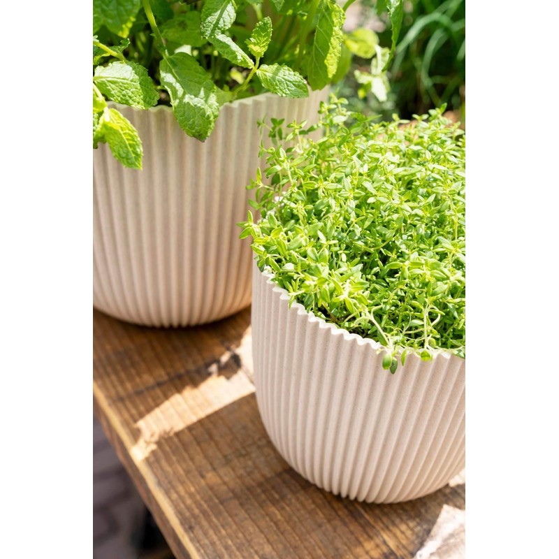 Capi Europe - Flower Pot Ball Groove 'Made with' Metallic