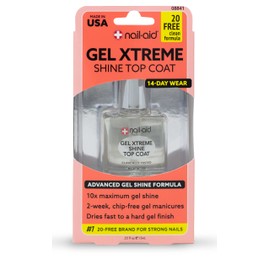 NAIL-AID Gel Xtreme Shine Top Coat, Clear, 0.55 Fluid Ounce