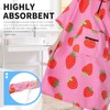 OLAOLA Strawberry Surf Poncho Changing Towel, Swim Robe Poncho with