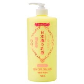 SAKE of Kiku Masamune Sake Milky Lotion, Yuzu Scent, 26.9 fl oz (760 ml), Ceramide, Large Capacity Pump