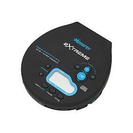 Memorex 2 Xtreme w/45 sec, PLL, Rubberized Texture; Black/Light Blue; H is for Revised Headphones.