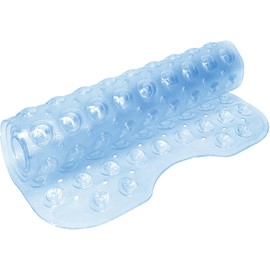 Rugs Inn Shower Mat Non Slip Bathroom Accessory, Strong Rubber Bath Mat Anti Mould Shower Mats for Inside Shower with Drain Hole Bathtub Mat for Shower or Tub (Blue, 53 x 53 cm)