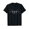 Foosball Player Heartbeat Table Soccer Maglietta