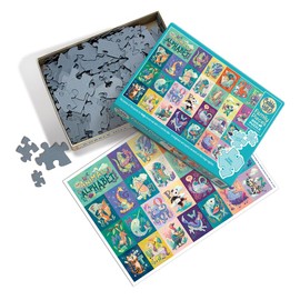 Cobble Hill Family Piece's 350 Puzzle -Animal Alphabet - Sample Poster Included