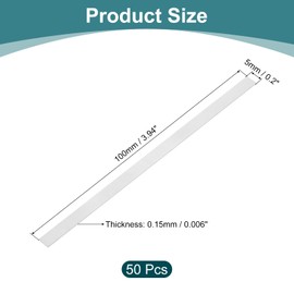 sourcing map 50 Pcs Pure Nickel Sheet, 99.6% Pure Nickel Plate Nickel Strip 0.006"x0.2"x3.9"(0.15x5x100mm) Nickel Anode for Electroplating Scientific Lab Industry DIY Craft