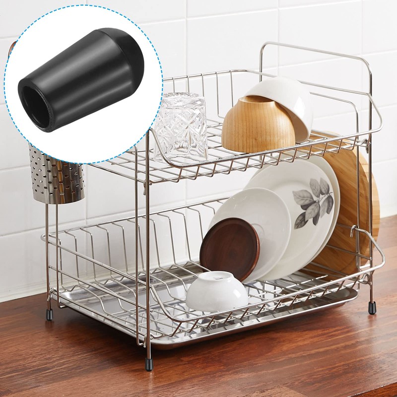 PATIKIL Kitchen Sink Rack Feet, 100 Pack 5mm ID x