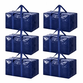 Large Storage Moving Bags with Zippers and Handles – Heavy Duty Organizer Bags for Moving, Travel & Home Storage