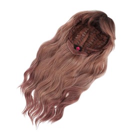 LALAFINA 1set Wavy Wig with High Temperature Resistant Natural Look for Women Gradient Smoky Style