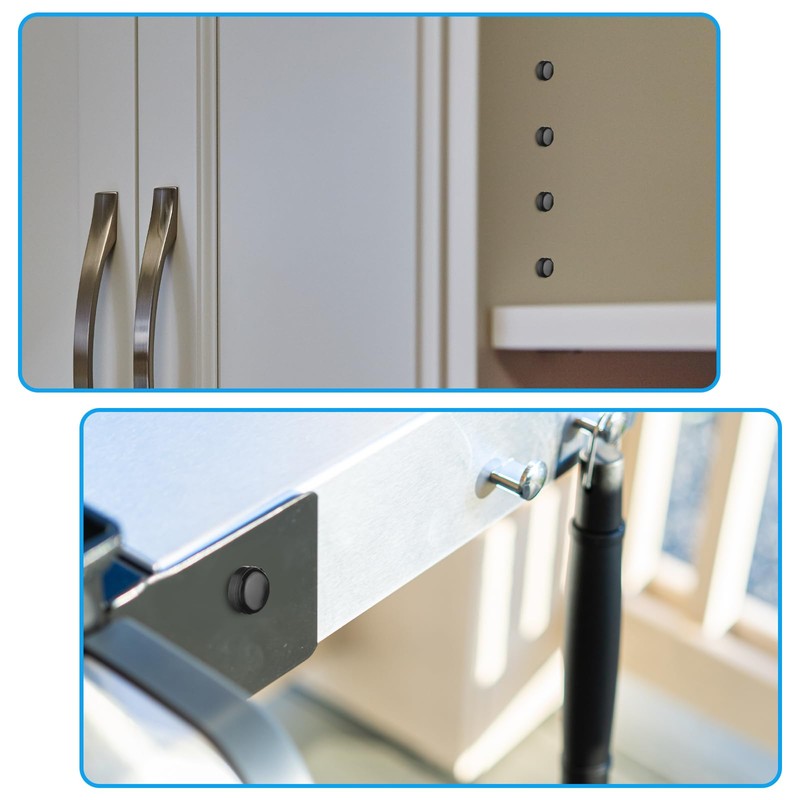 Shknldzsm 3 Inch Shutter Screws and Caps Hinged Screw Covers