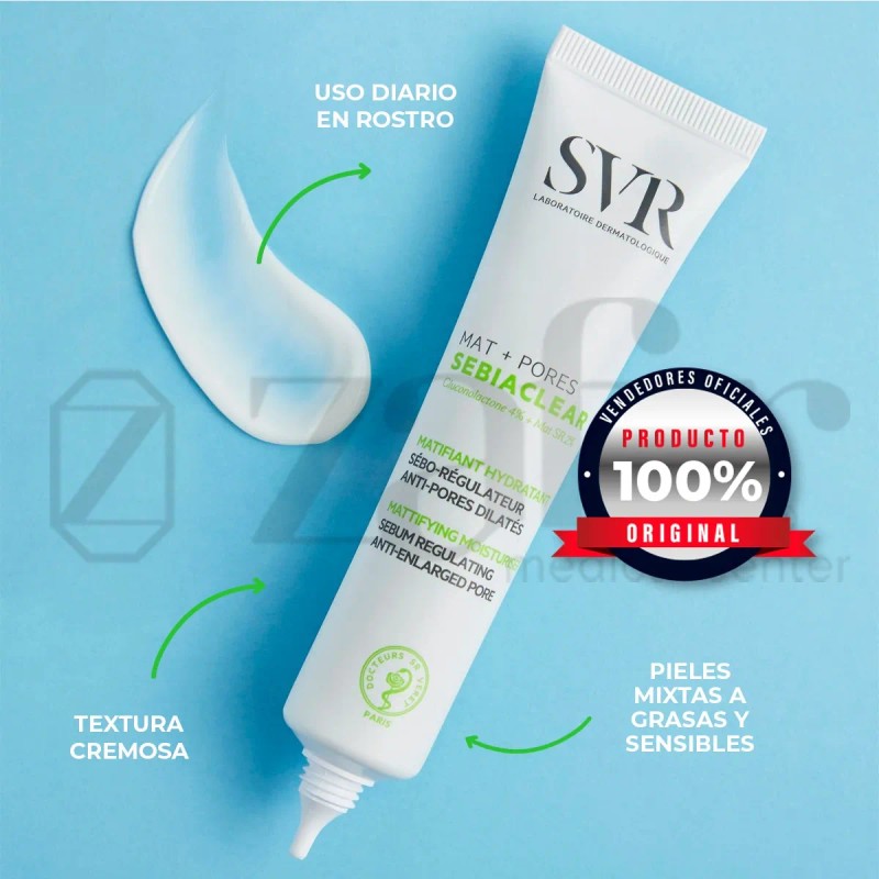 Tratamiento Para Acne Svr Sebiaclear Mat Pores Antiporos