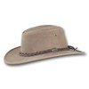 Barmah Hats Foldaway Bronco Leather Hat - Item 1060 (Large,