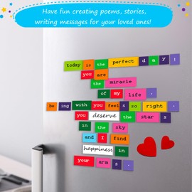 1138 PCS Colorful & Complete Poetry Magnets Kit, Word Magnets for Fridge, Poem Magnets, Magnetic Words for Fridge, Sentence Building, Poetry Tiles Magnets, Create Poems, Conversations - Simply Magic