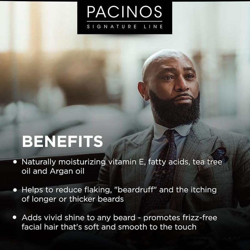 Pacinos Beard Oil - Hair Growth Moisturizing Oil with Natural