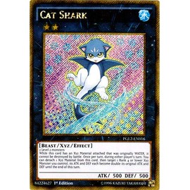 YU-GI-OH! - Cat Shark (PGL2-EN016) - Premium Gold: Return of the Bling - Unlimited Edition - Gold Secret Rare