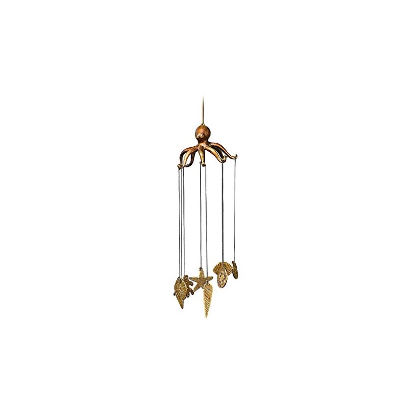 SPI Home Octopus and Seashell Aluminum Windchime