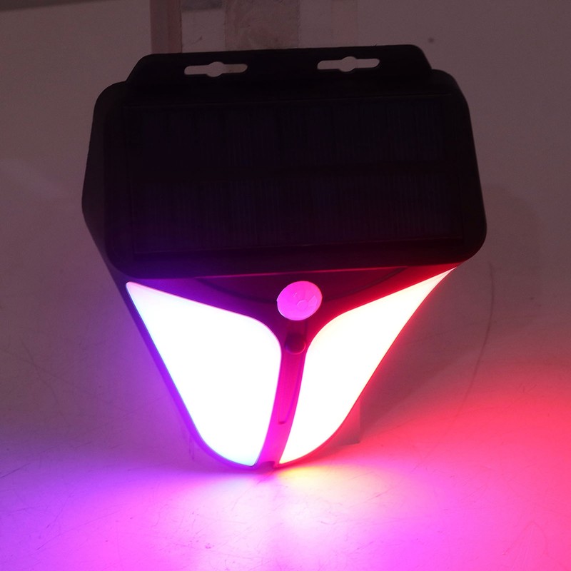 Solar Warning Light Human Body Induction Infrared Sound Light Alarm