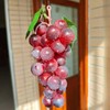 UMPE Artificial Grapes 6 Bunches, Fake Grapes, Realistic Burgundy Purple
