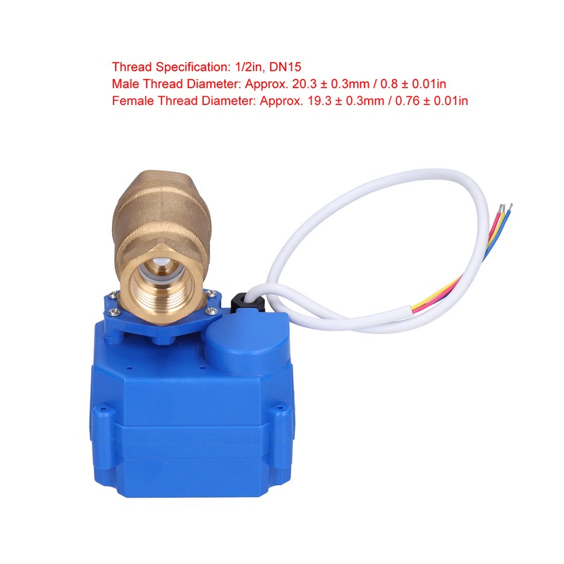 Motorized Ball Valve DN15 Brass Mini Electric Hydraulic Pipe Fittings