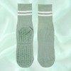 Elderly Women's Non-Slip Slipper Socks for Kids' Cafe Socks Black 3 White 3 Set