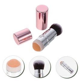 Minkissy 4pcs Mini Oil-absorbing Stone Facial Makeup Brush Dual-end Volcanic Face Roller for Skin Care Compact Oil Control and Makeup Application