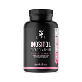 Myo y D Chiro Inositol 240 caps | Equilibrio Hormonal | 2600 mg por porción | Con Colina, Vitex, Metilfolato y Vitamina D3. Ingredientes Naturales. In