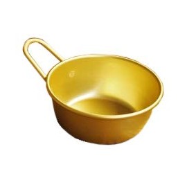 Matsunoya 20-1126 Anodized Macco Cup with Handle, 5.1 inches (13 cm), Gold, Gold
