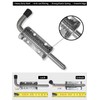 Quality Life Spring Loaded Gate Latch Pin Barrel Bolt 5in