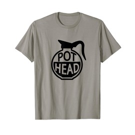 Funny Coffee Head Caffeine Addicted Pot Head Gifts T-Shirt